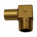 Campbell 1 x 3 in. Brass Hydrant Elbow 4514840